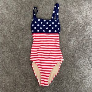 Old Navy American Flag Bathing Suit